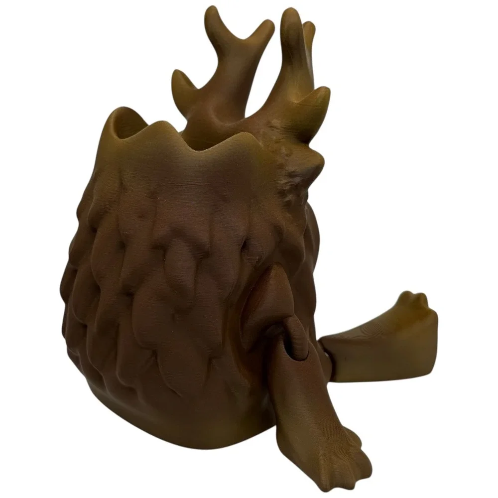 Brown 3D Printed Creature Planter / Pen Holder – 6
